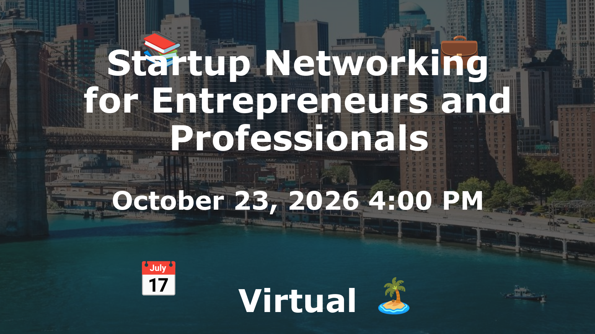 Startup Networking for Entrepreneurs and Professionals event image